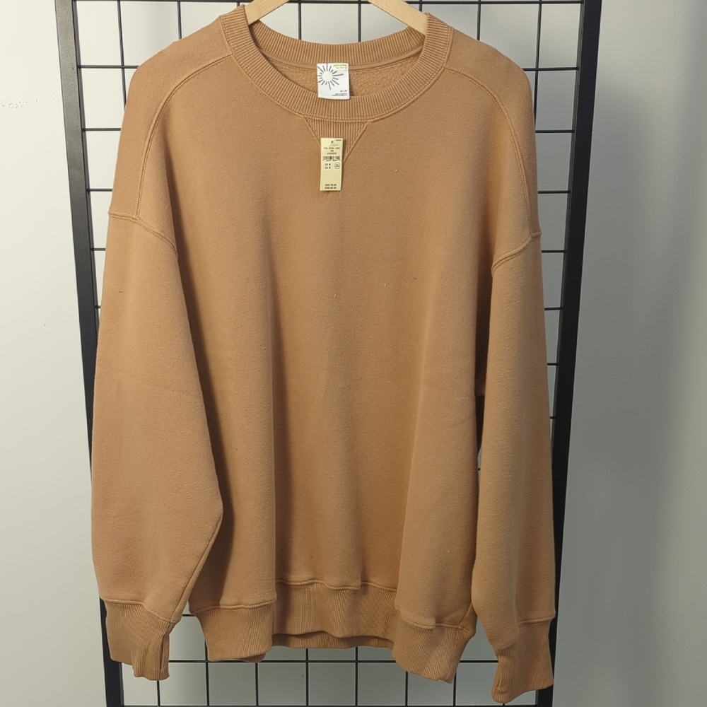 Aerie Men's Camel Crewneck Sweater